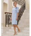 Roxana Blue Knee-Length Cocktail Dress