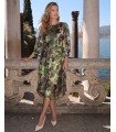 Janna Verde Rochie Midi din Mătase