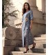 Romina Kobalt – long jacquard evening dress | POZA