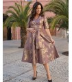 Charlotte Bronz - rochie de seară cu flori