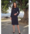 Velia navy knit dress