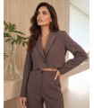 Emilia Brauner kurzer Damenblazer