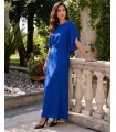 Julia Chabrowa langes Chiffonkleid
